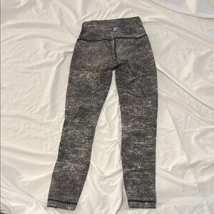 lululemon athletica Black and Gray Leggings